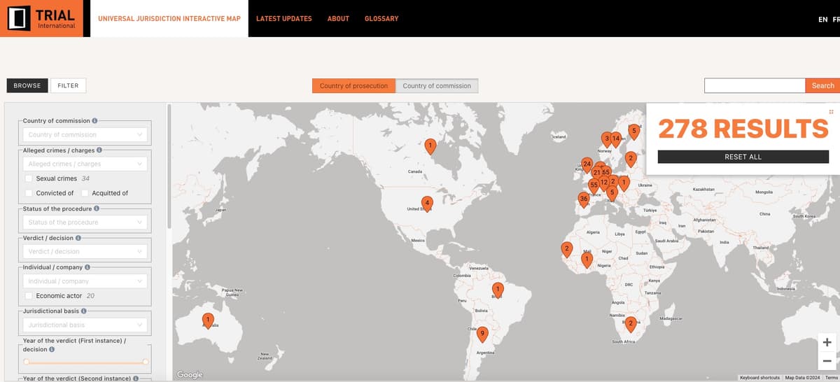 Trial International – Interactive Map